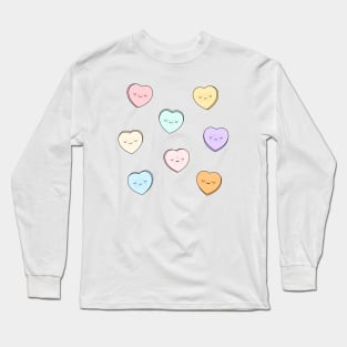 Sweet Candy Hearts Long Sleeve T-Shirt